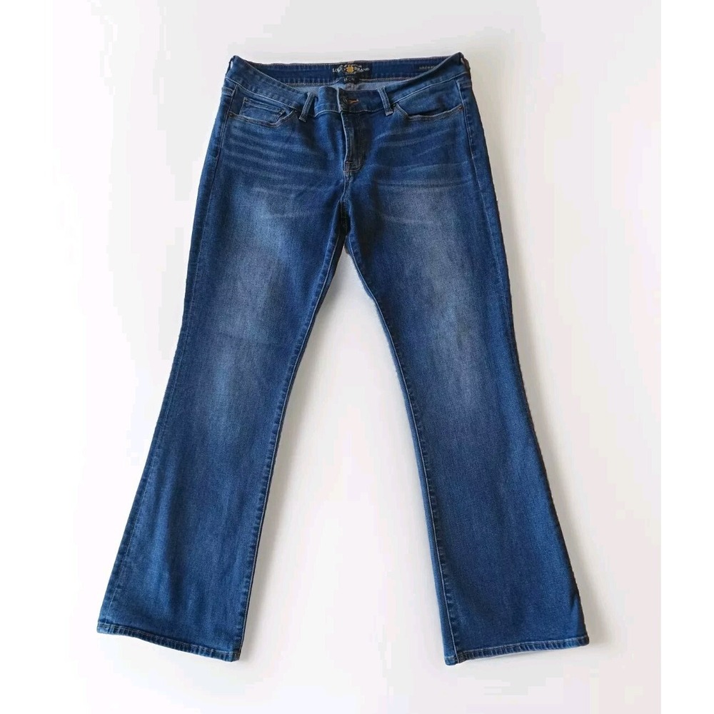 Lucky Brand Women's Jeans Medium Wash Size 12/31 Flare Wide Leg Pants